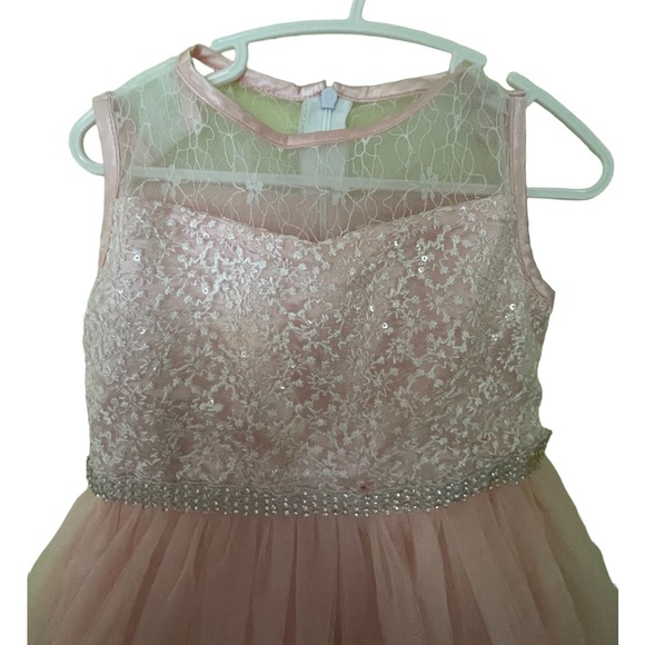 GUC Flower Girl Pink Dress w Sparkles 2T - Picture 3 of 4